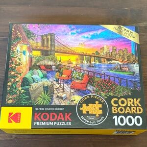 Kodak Premium Puzzle with Cork Board - Sunset Cityscape